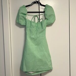 Green Gingham Dress